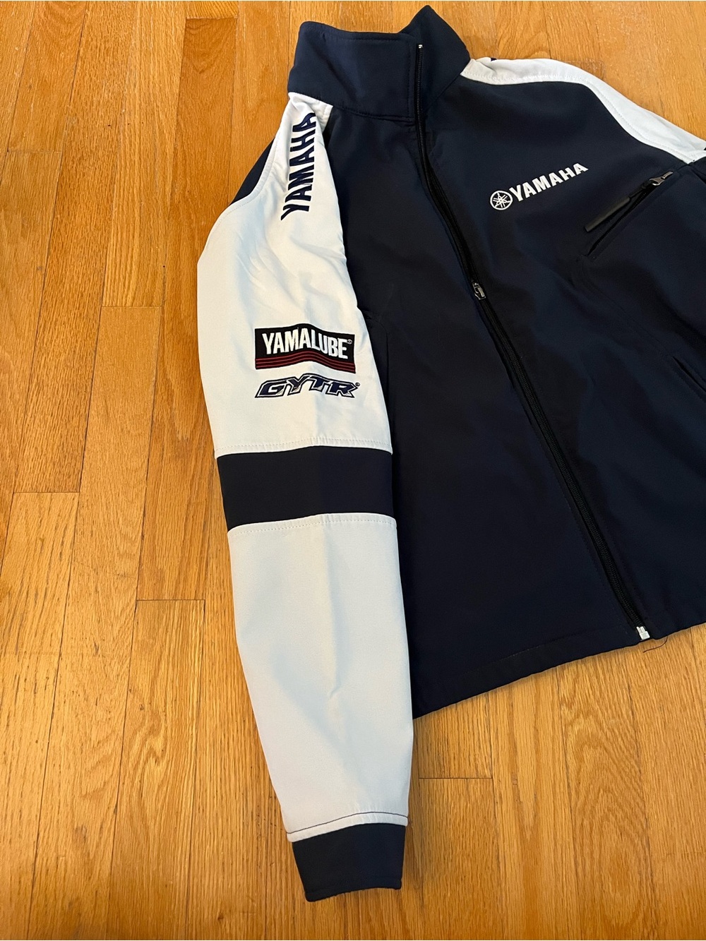 Yamaha Men's Navy and White Performance Softshell Jacket - Picture 2 of 4